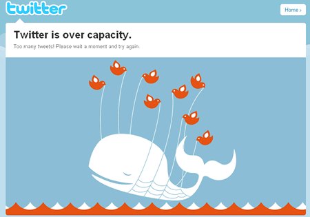Twitterのエラー画面