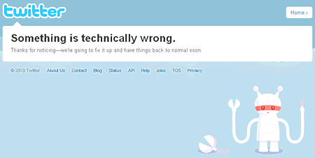 Twitterのエラー画面2